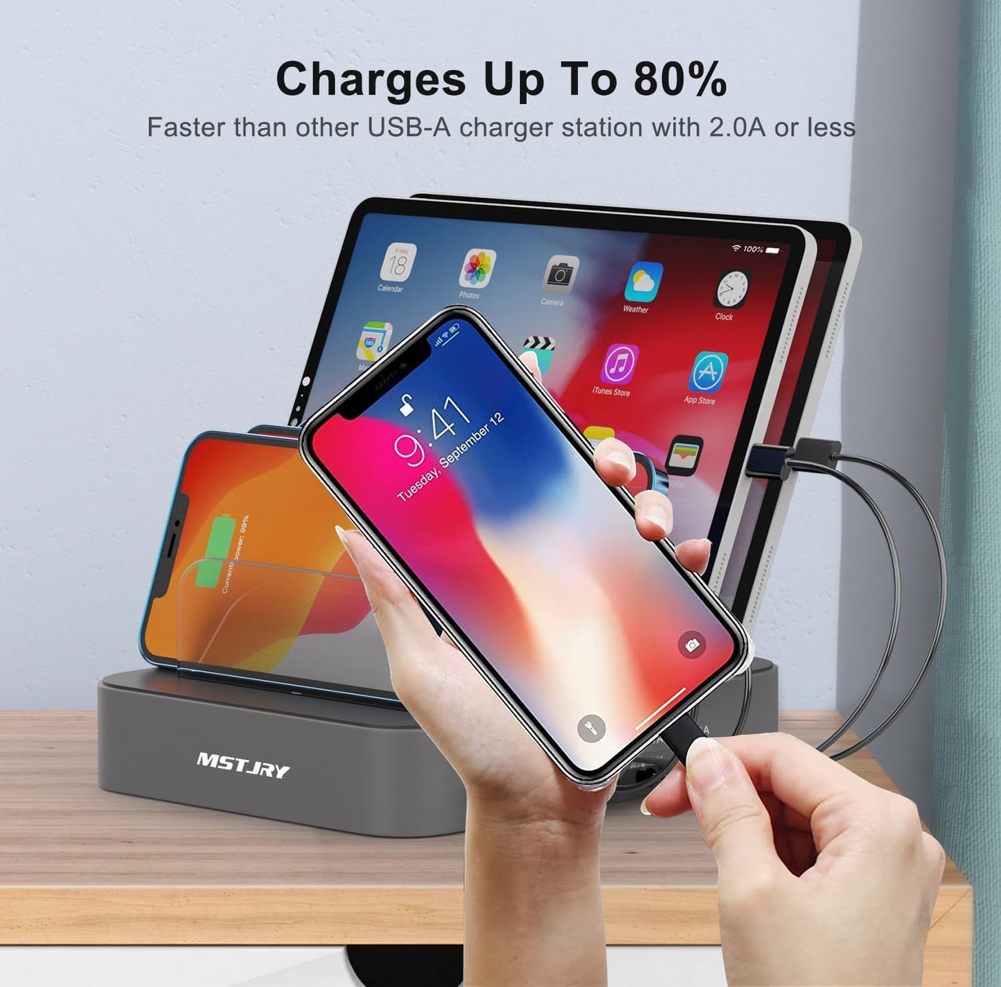 5 Port Multi USB-A Charger Station 