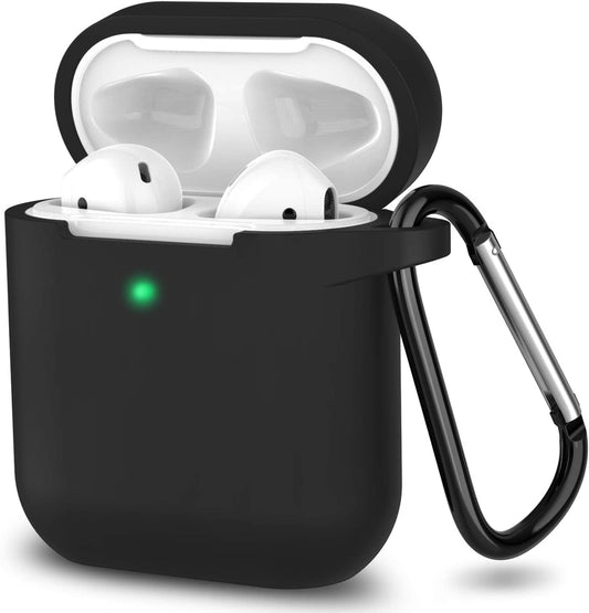 Silicone Case Compatible with Apple Airpods 1&2 Black