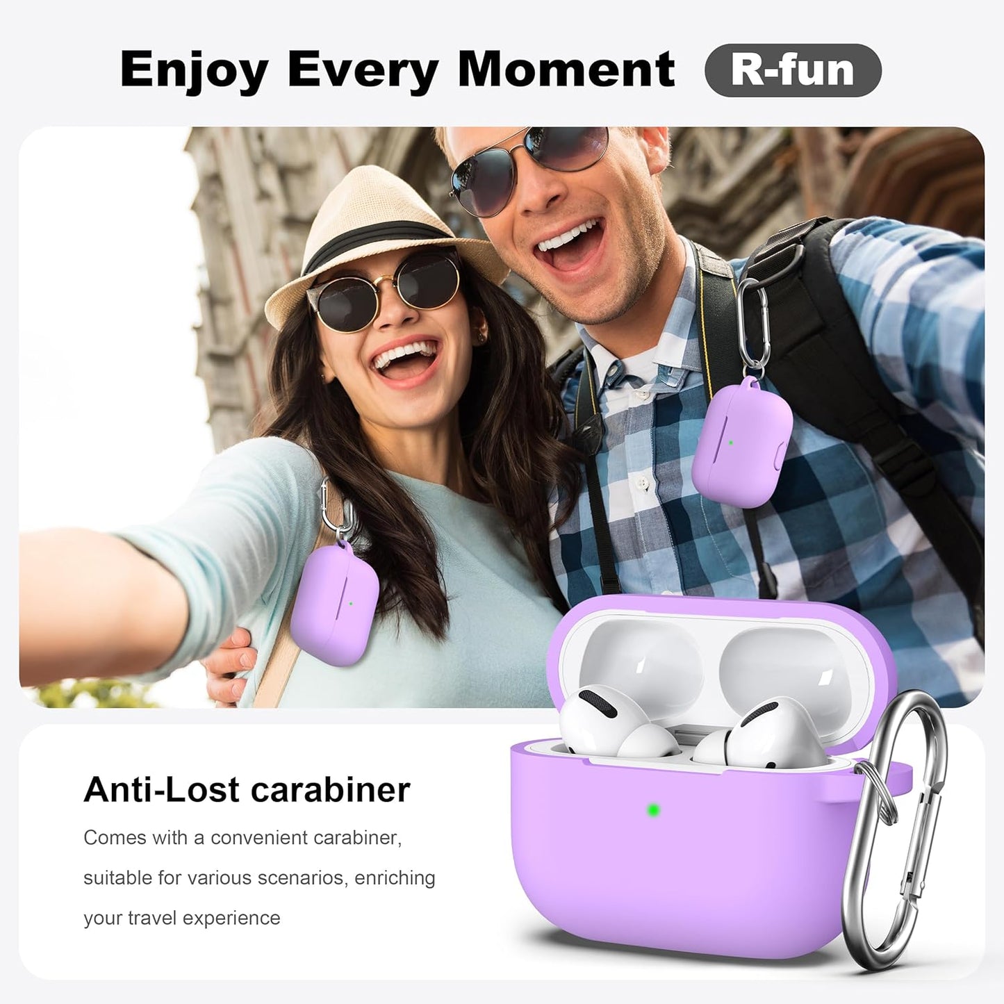 Apple 2019 Latest Airpods Pro Case Lavender