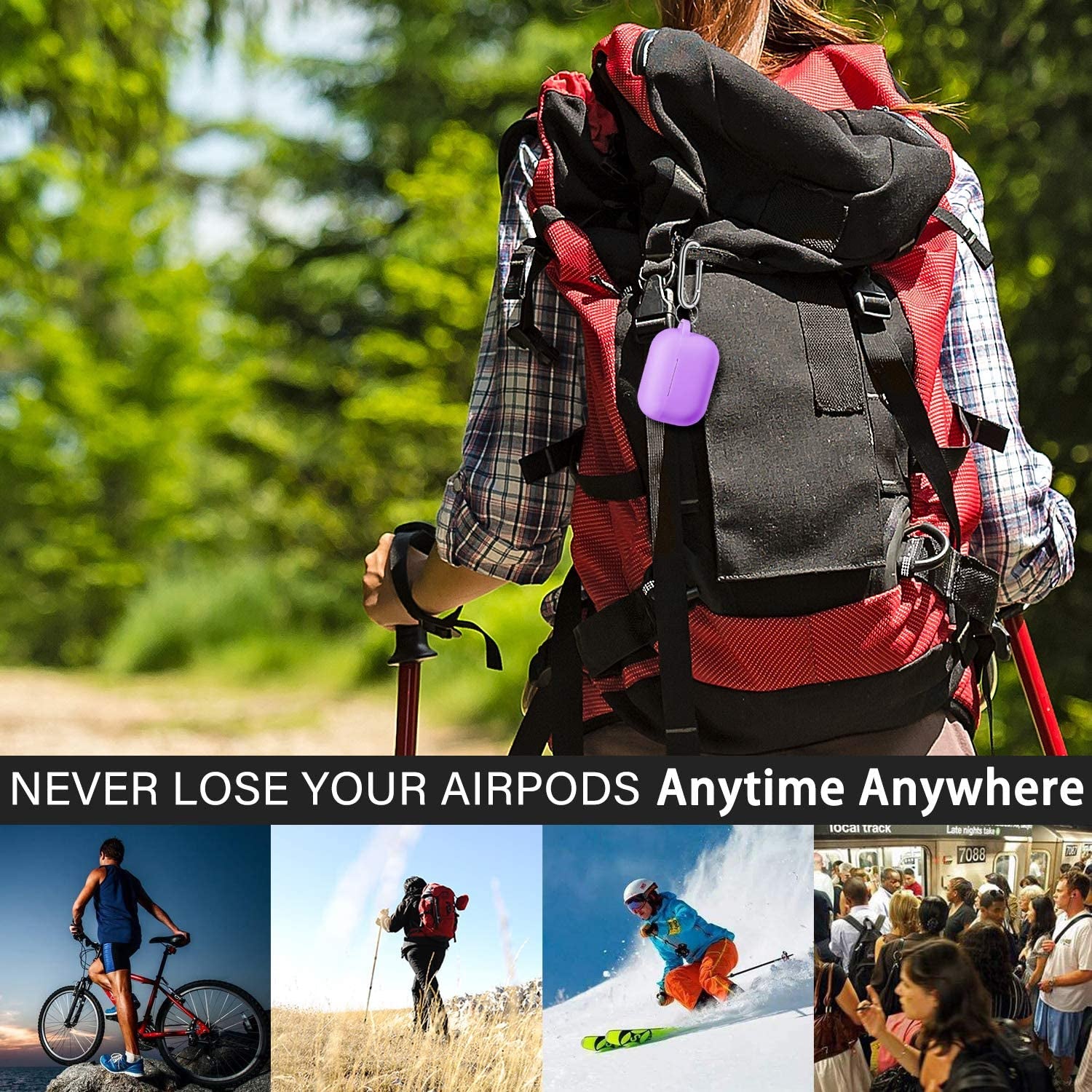 Apple 2019 Latest Airpods Pro Case Lavender